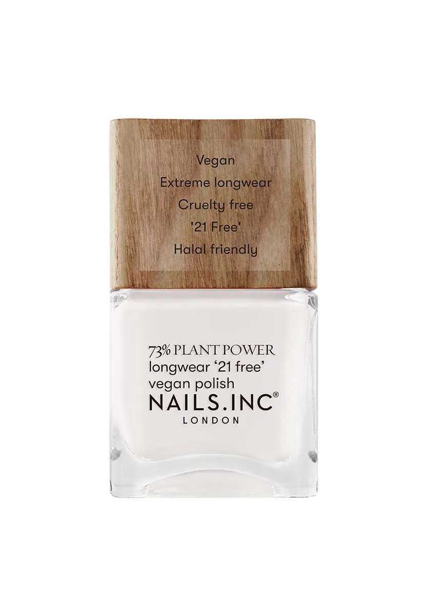 Nails Inc Plant Power Free Time Is Me Time neglelakk vegansk hvit