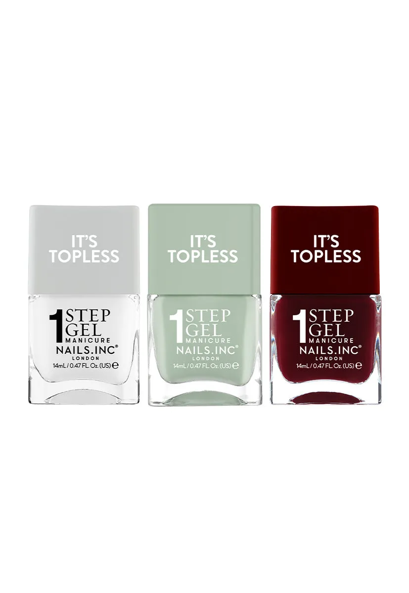 Nails Inc Dirty Martini neglelakksett duo krem hurtigtørkende