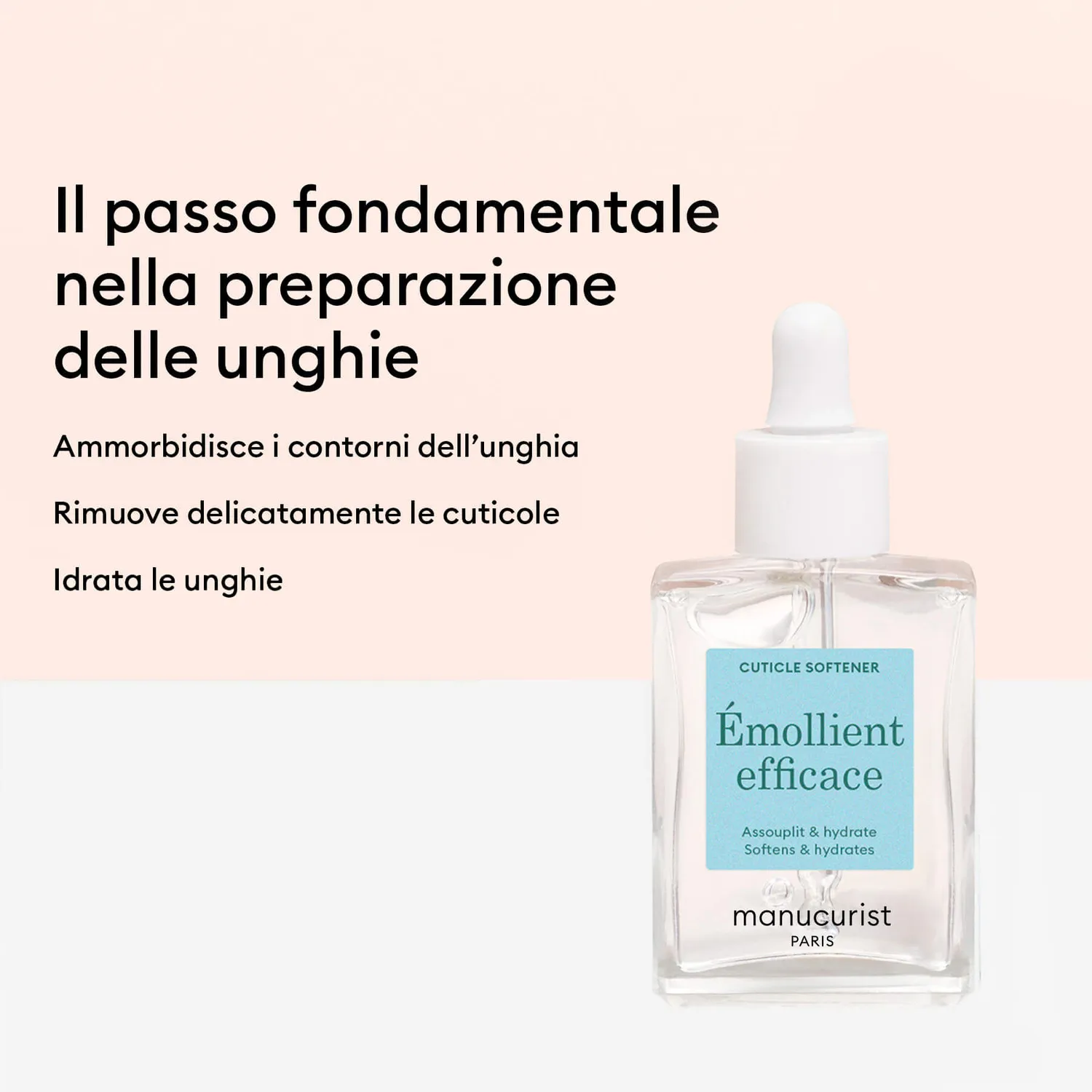 Manucurist Effective Emollient neglebåndmykner gel fukt