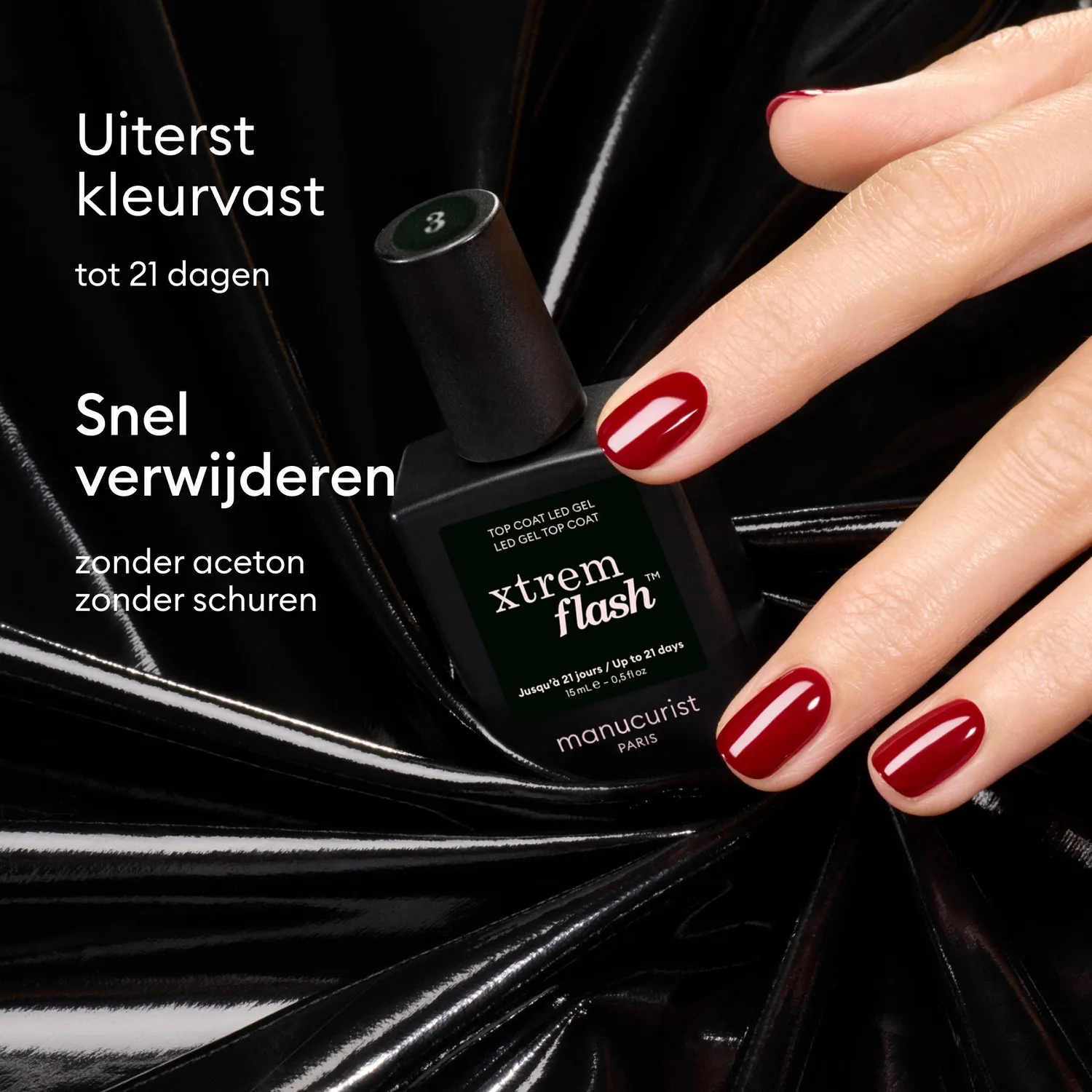 Manucurist Xtrem Flash Gel Top Coat 21 dager