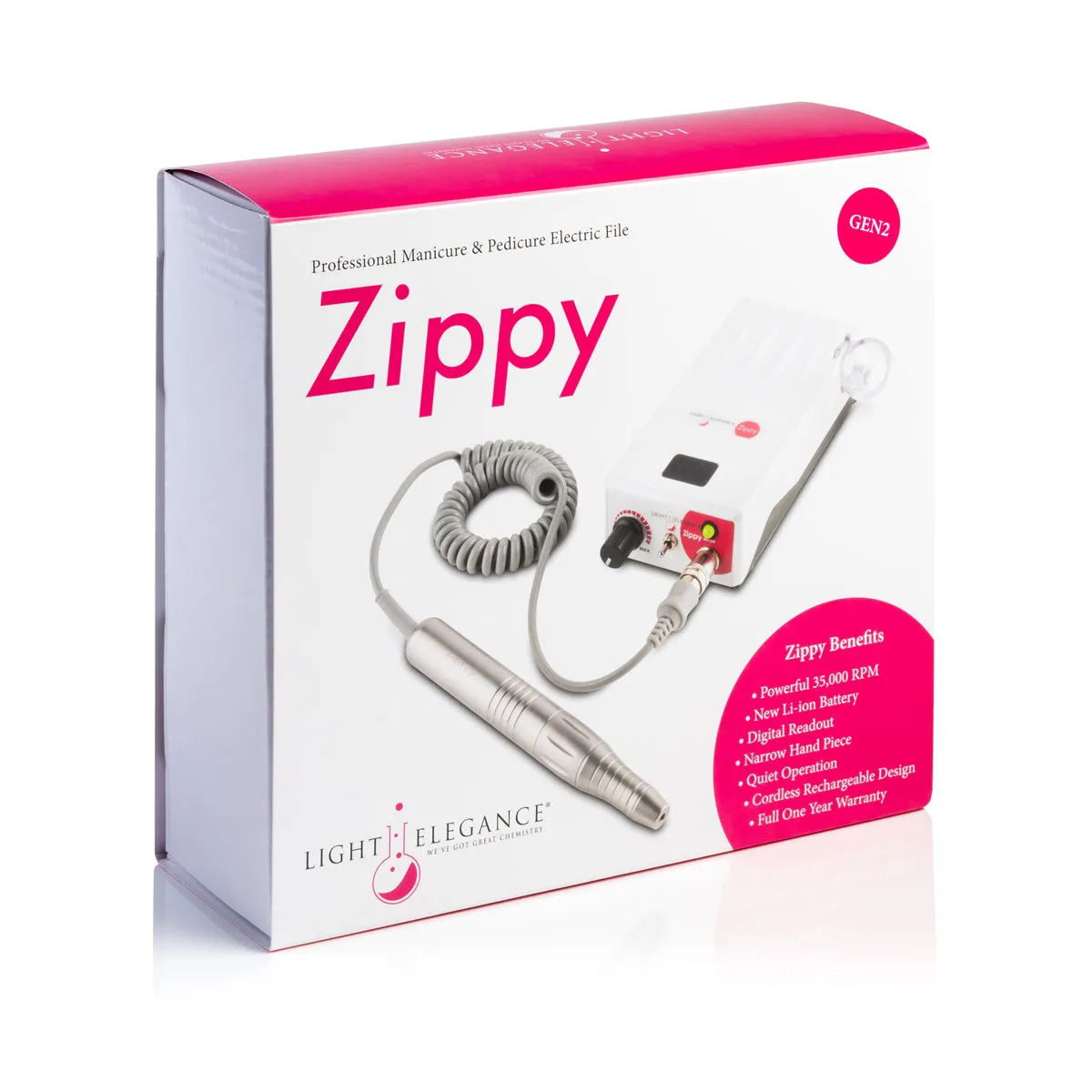 Light Elegance Zippy Gen2 elektrisk neglefil refurbished 110V