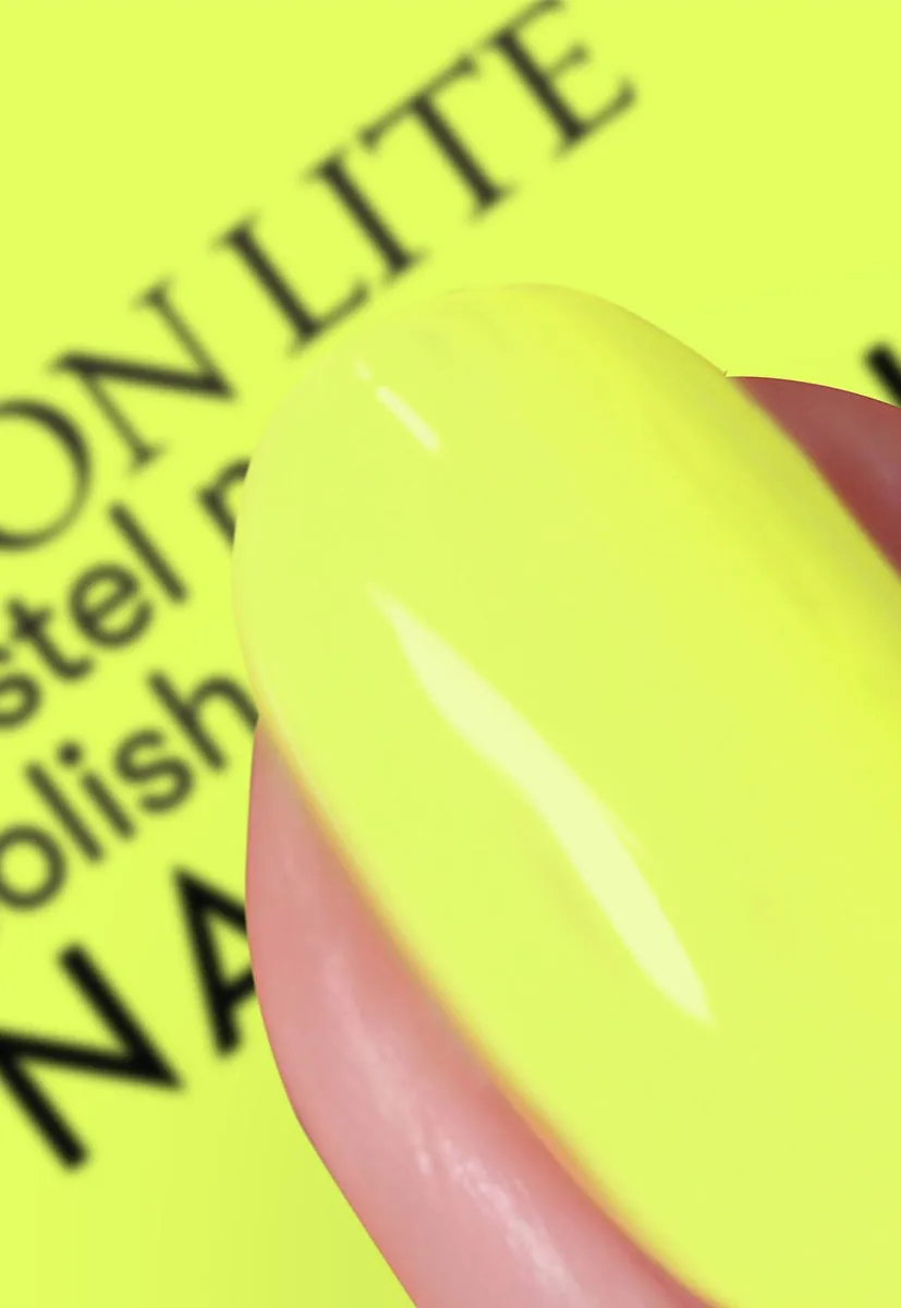 Nails Inc London Neon Lite Sunlight Square neglelakk neon