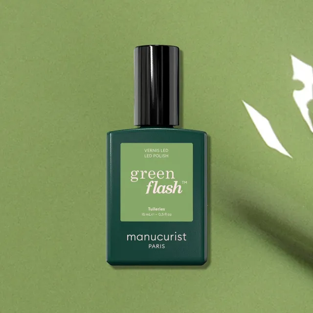 Manucurist Green Flash gel neglelakk Tuileries olivengrønn