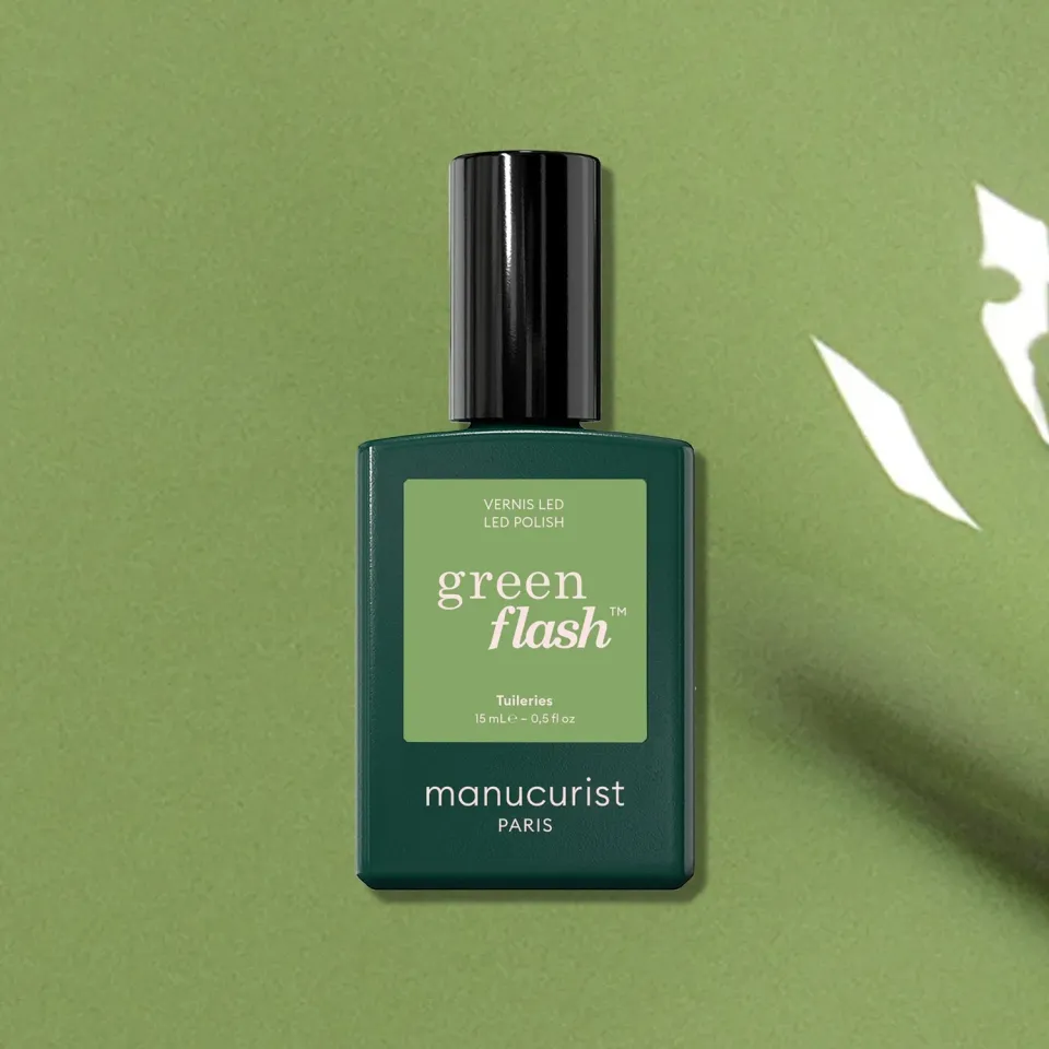 Manucurist Green Flash gel neglelakk Tuileries olivengrønn