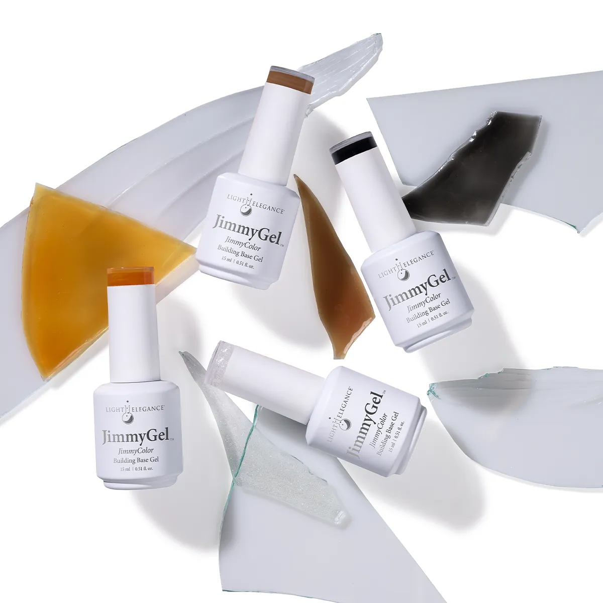 Light Elegance JimmyGel Sheer Colors bundle 4 nyanser gjennomsiktig