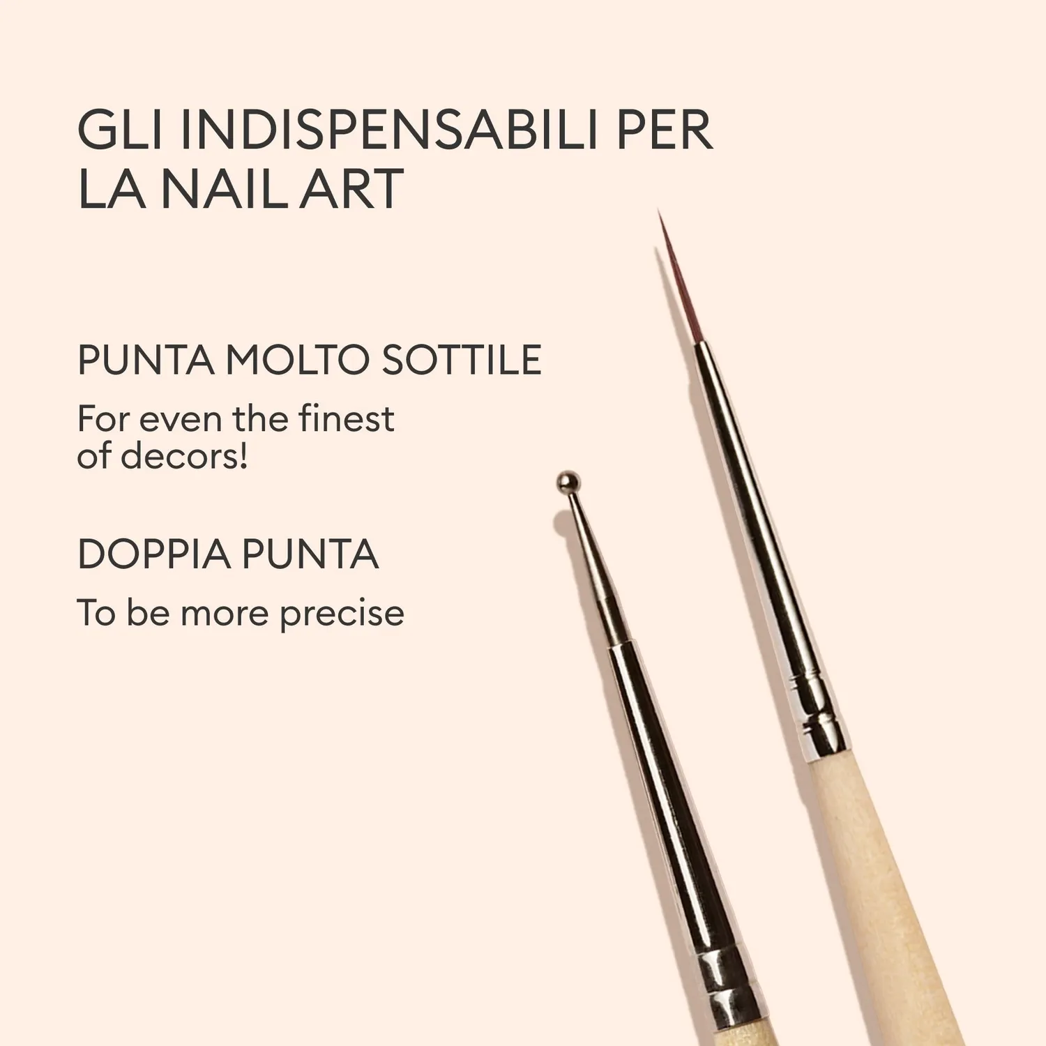 Manucurist Dotting Tool Brush Nail Art Liner Set neglesett
