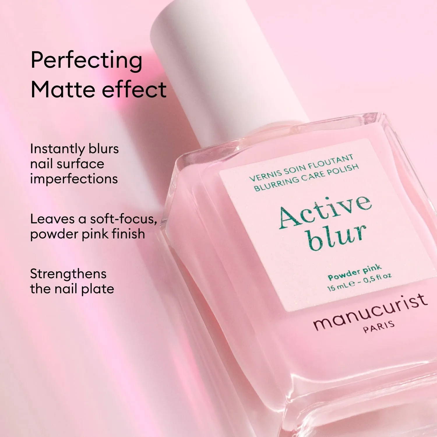 Manucurist Active Blur pleielakk pudderrosa matt