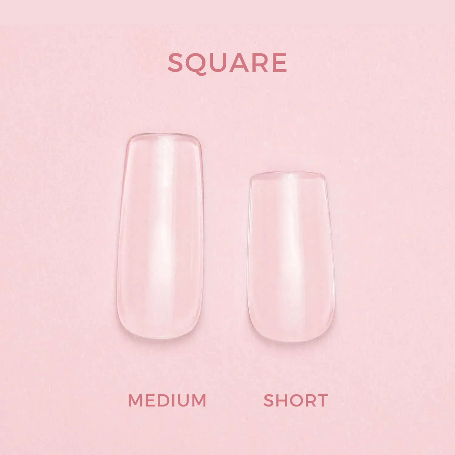 The Gel Collection Soft Gel Press On Square Short 600 stk