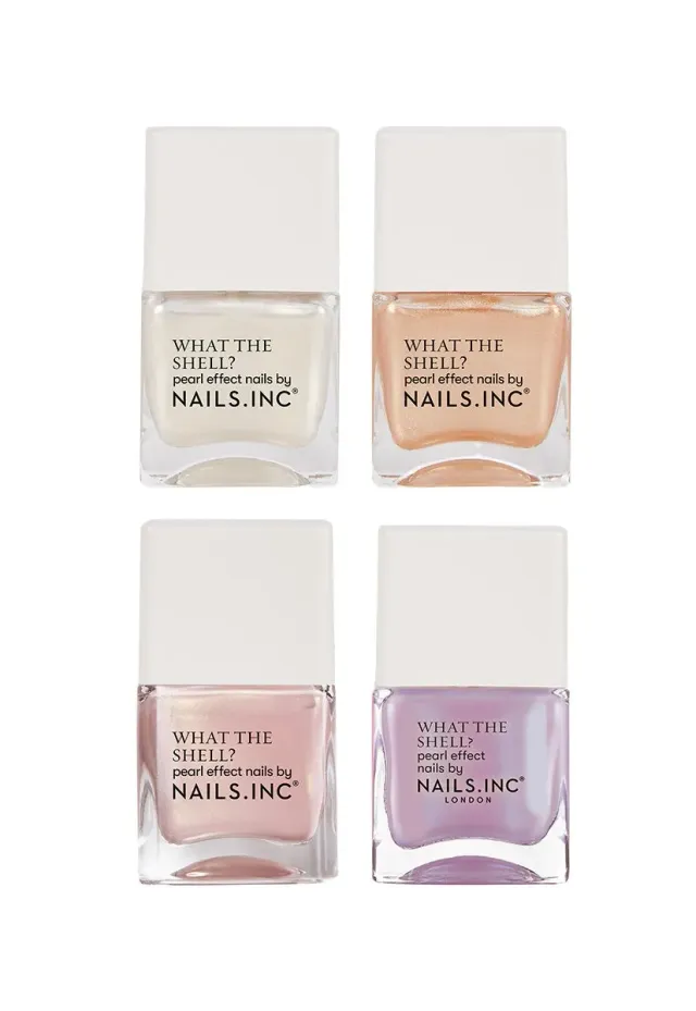 Nails Inc What The Shell neglelakksett 4-pk perlemor