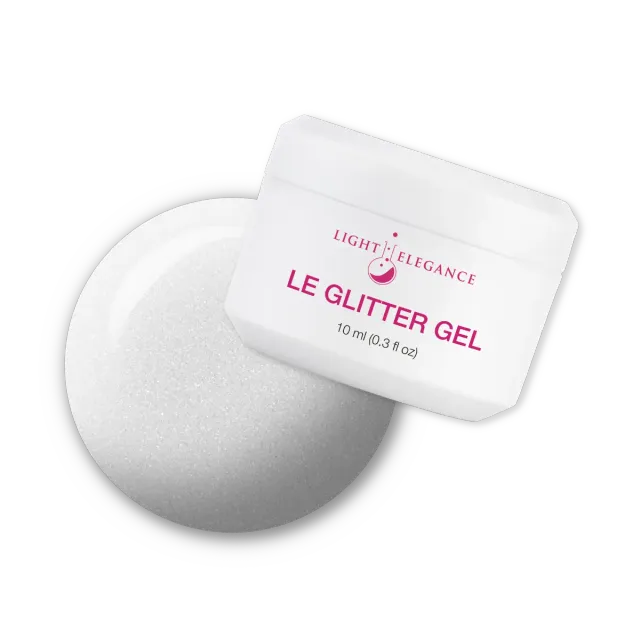 Light Elegance Salty Sweet glittergele 10 ml perlehvit