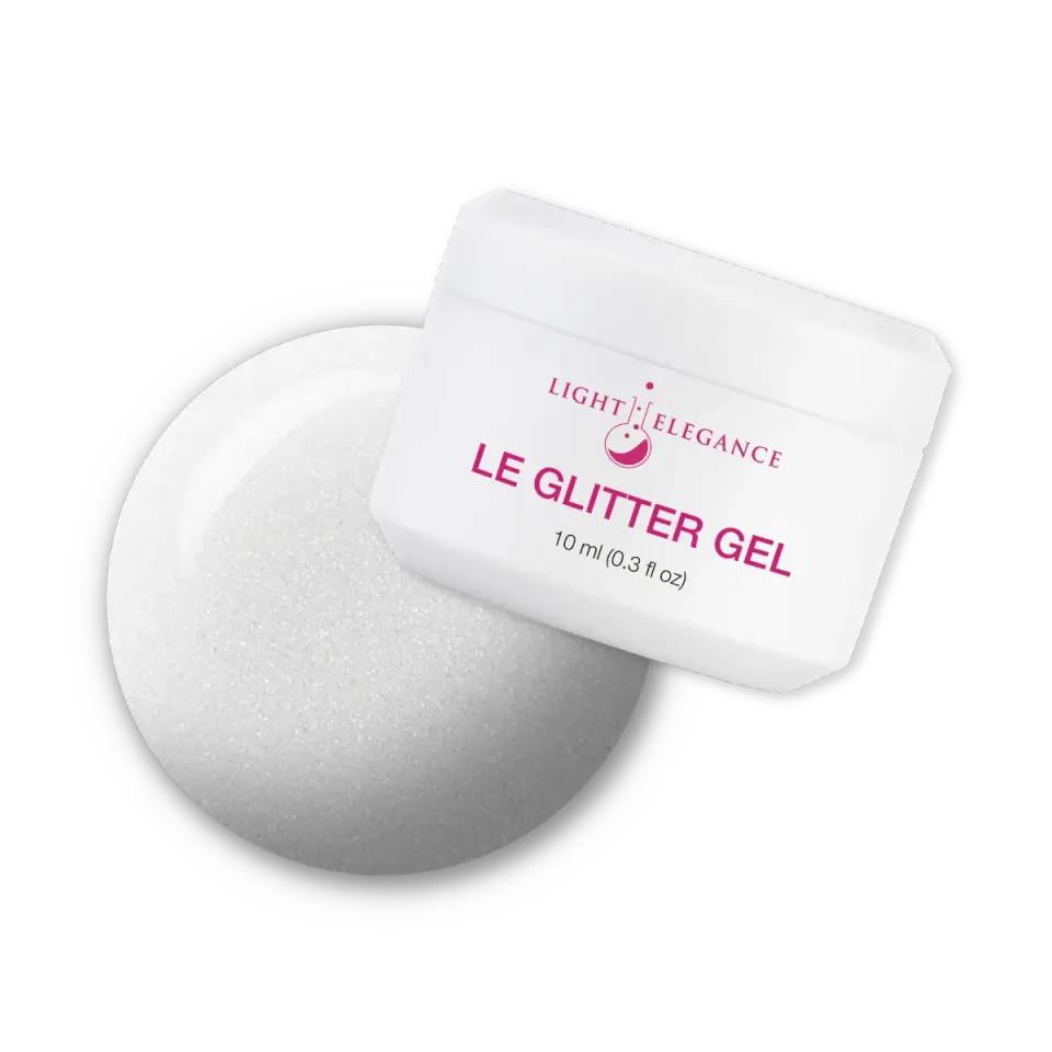 Light Elegance Salty Sweet glittergele 10 ml perlehvit