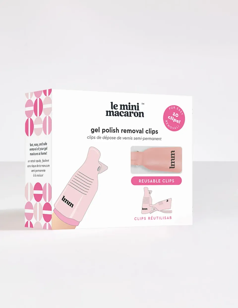 Le Mini Macaron Removal Clips negleclips 10-pak gellakk
