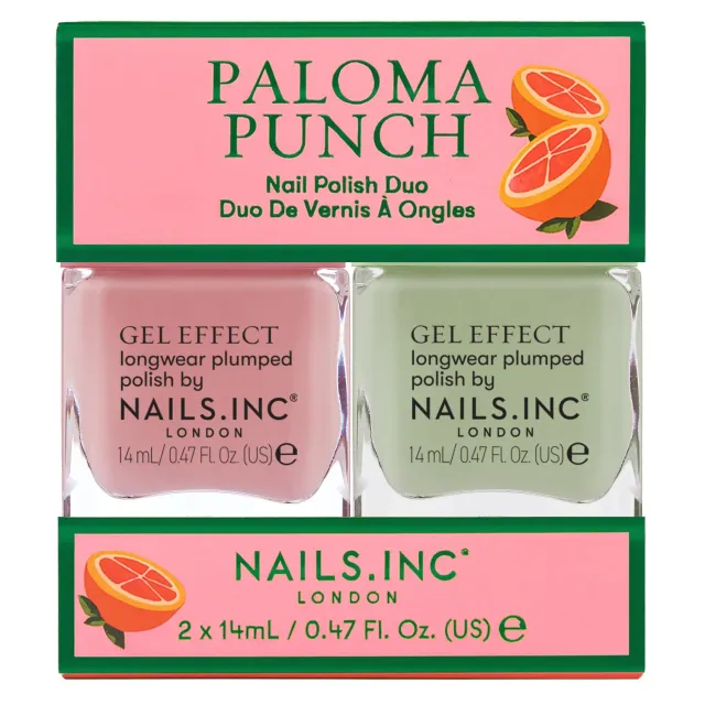 Nails Inc London Paloma Punch neglelakkduo korall