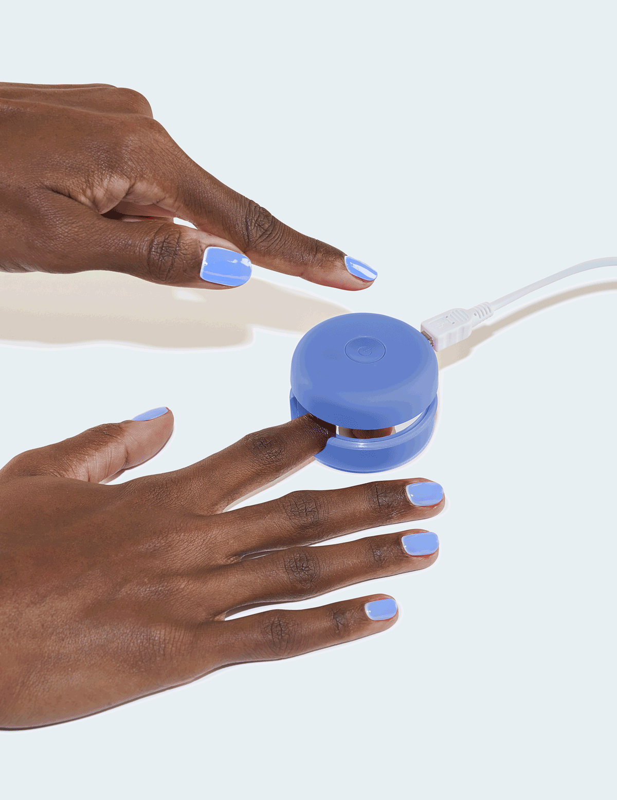 Le Mini Macaron Gel Manikyr Kit Fleur Bleue gellakksett