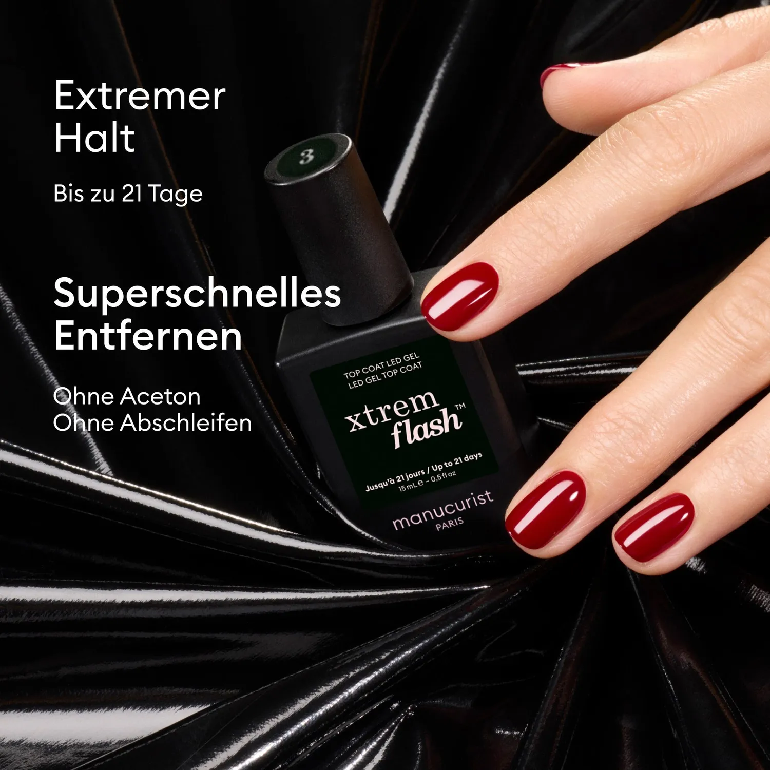 Manucurist Xtrem Flash Gel Top Coat 21 dager