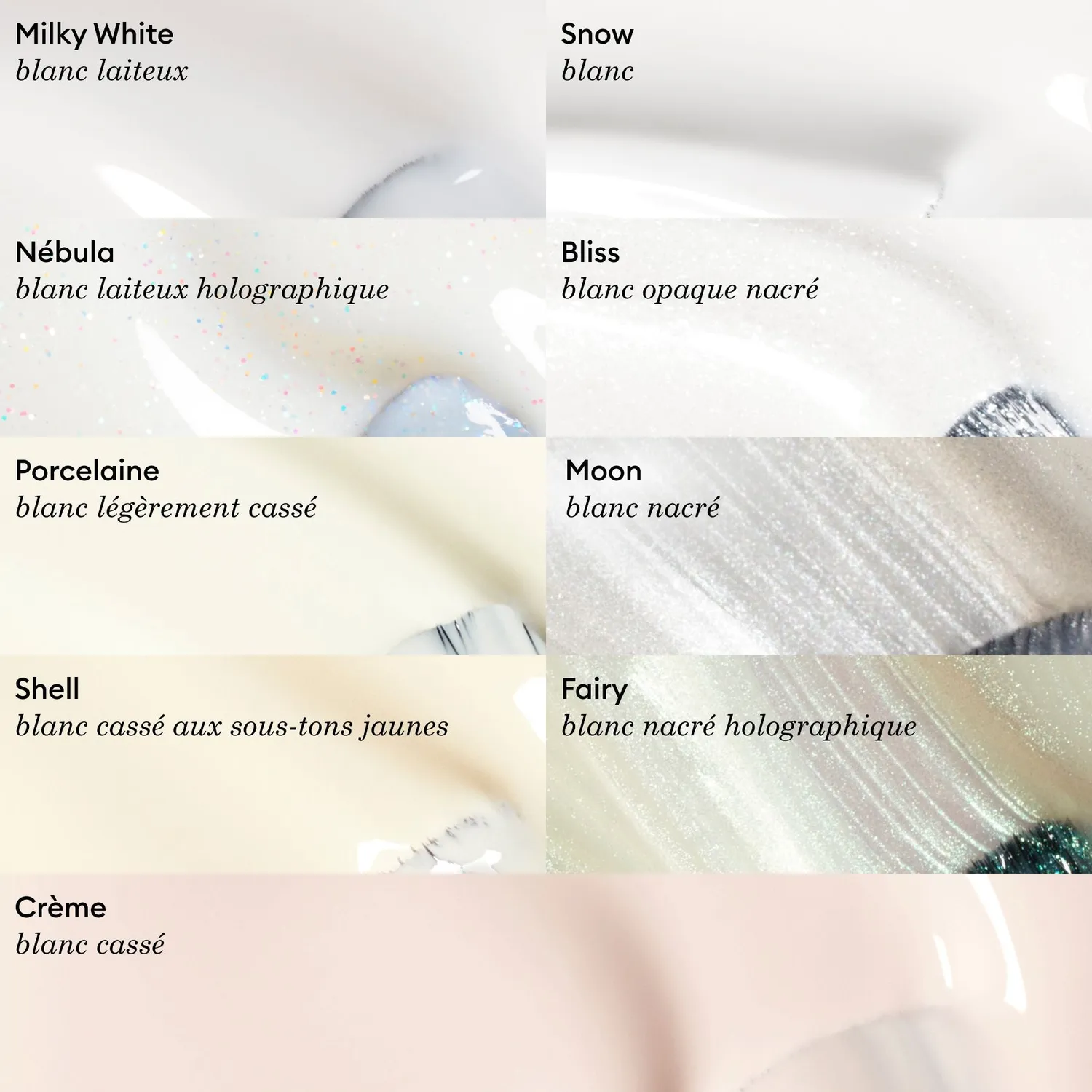 Manucurist Green Bliss neglelakk hvit perlemor