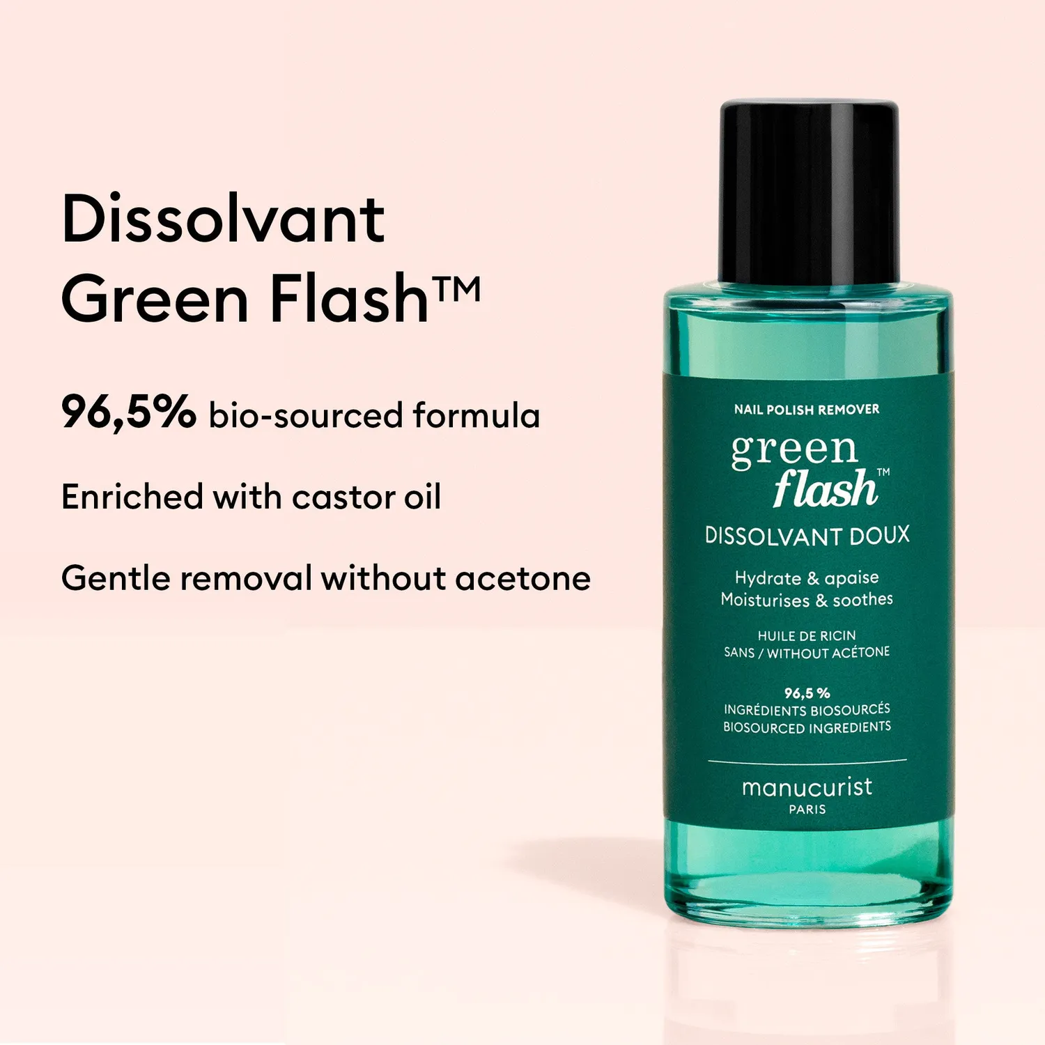Manucurist Green Flash gellakkfjerner 100 ml mild 1 min
