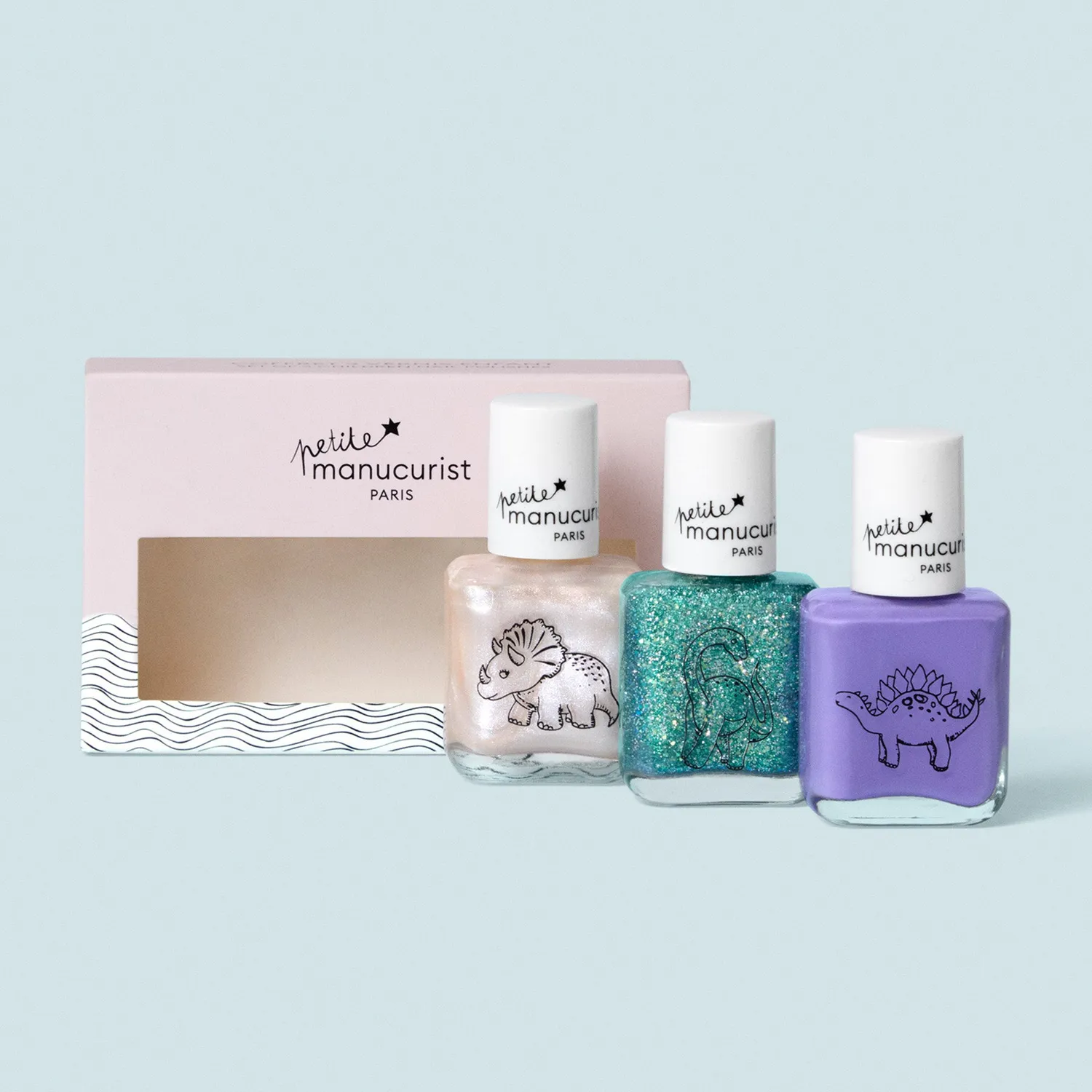 Manucurist Wild Life Kit barneneglelakksett 3 farger