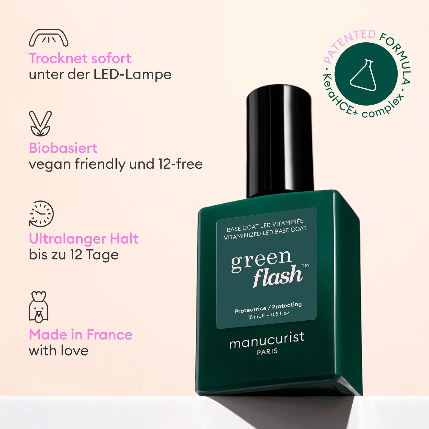 Manucurist Green Flash Vitamin Base Coat underlakk