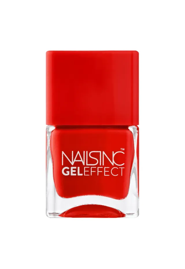 Nails Inc London West End Gel Effect neglelakk rød