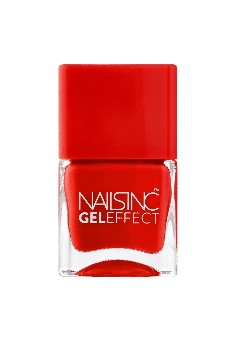 Nails Inc London West End Gel Effect neglelakk rød