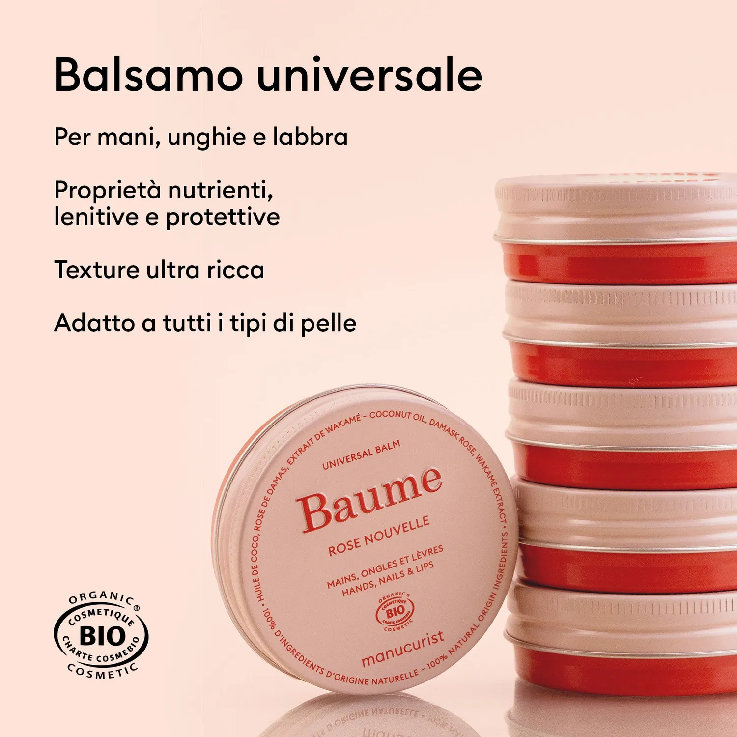 Manucurist Rose Balm neglebalsam Rose Balm 100% naturlig