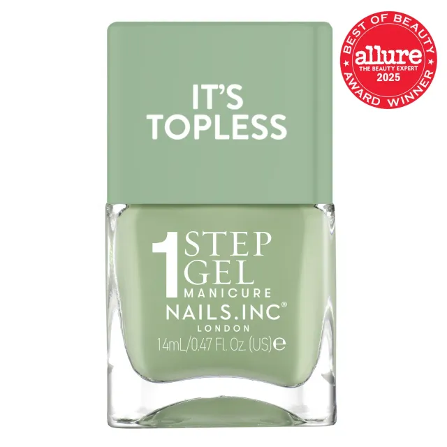 Nails Inc London It's Topless Iris neglelakk gel 1-step