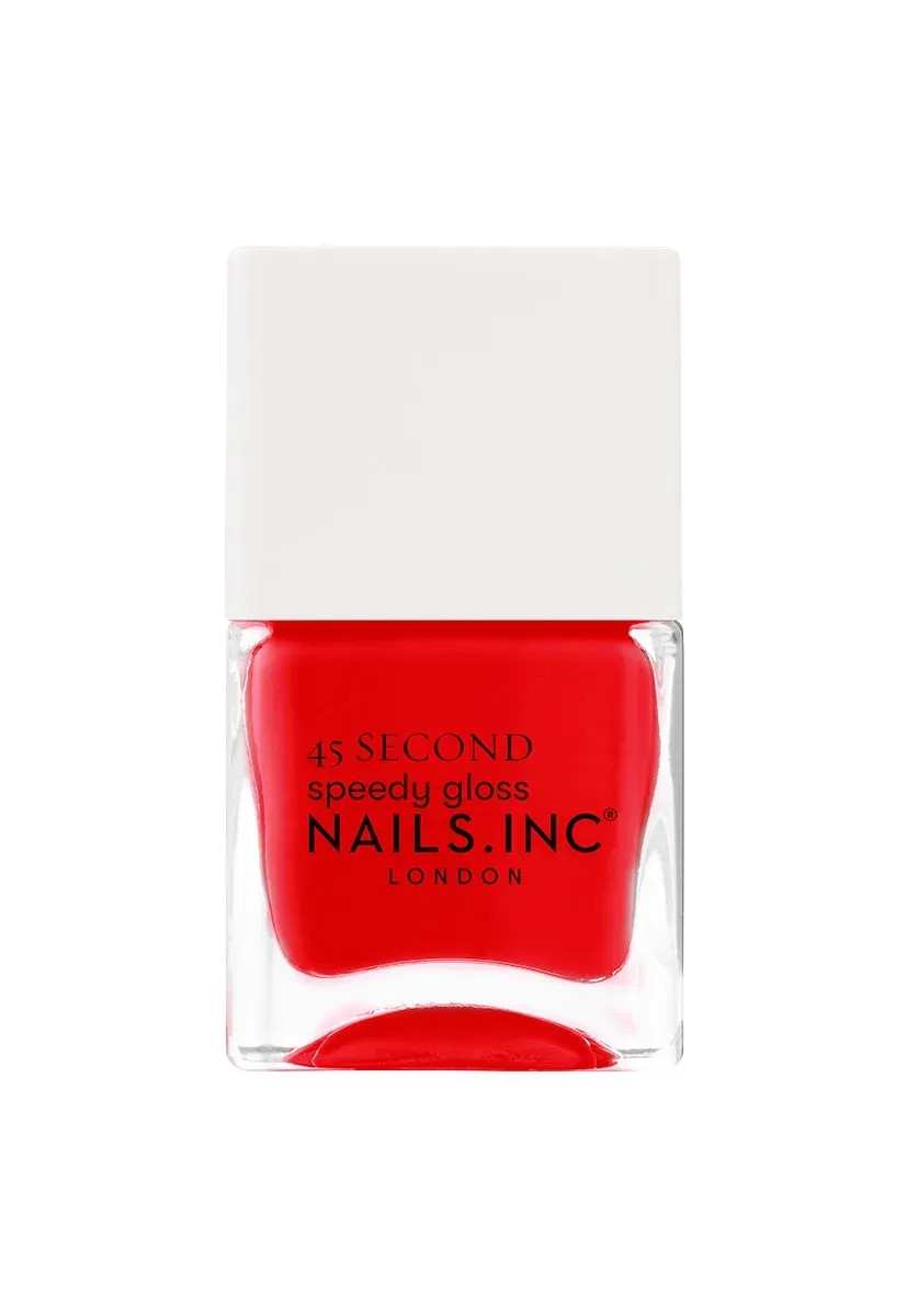 Nails Inc 45 Second Paddington Peace Out neglelakk rød