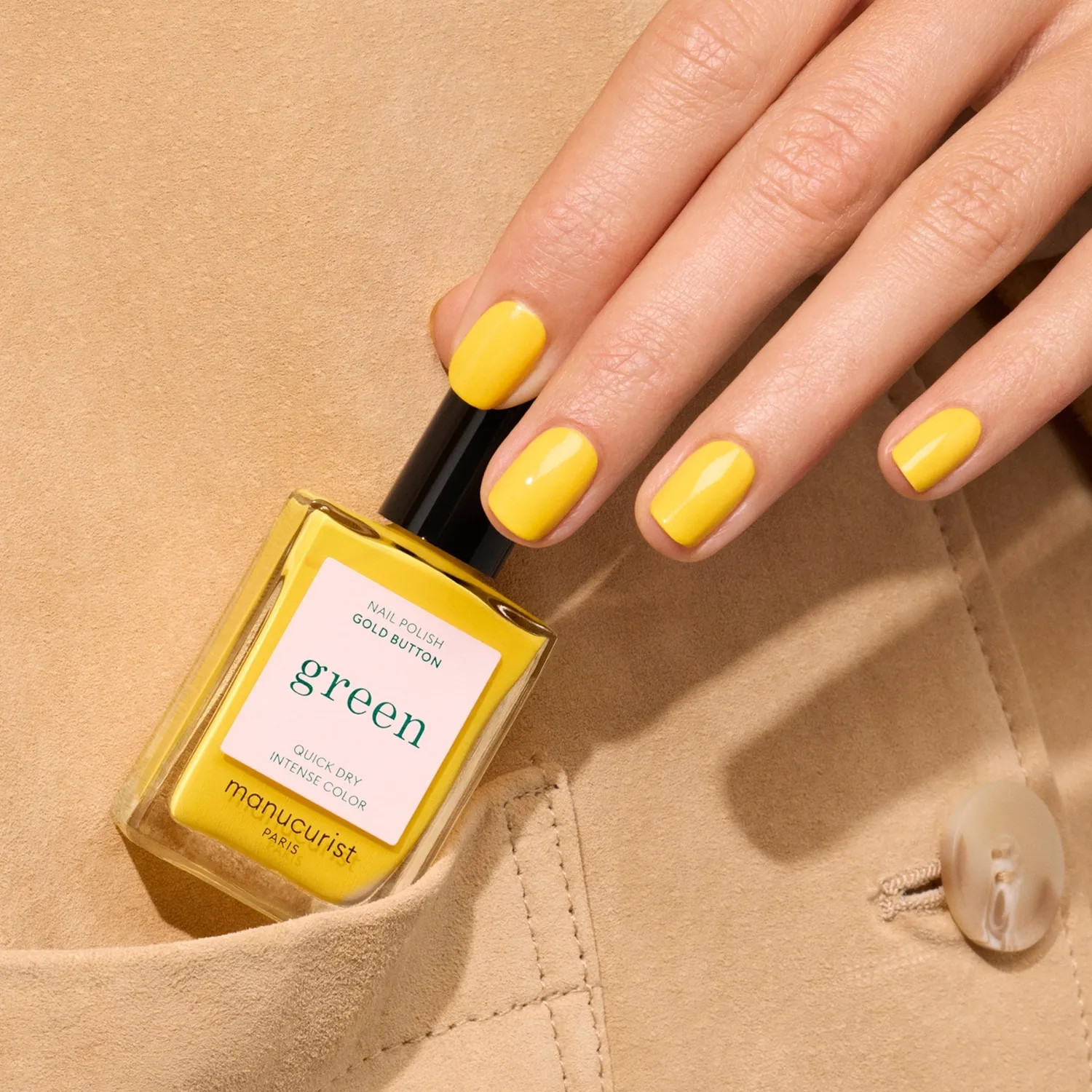 Manucurist Green neglelakk Gold Button knallgul