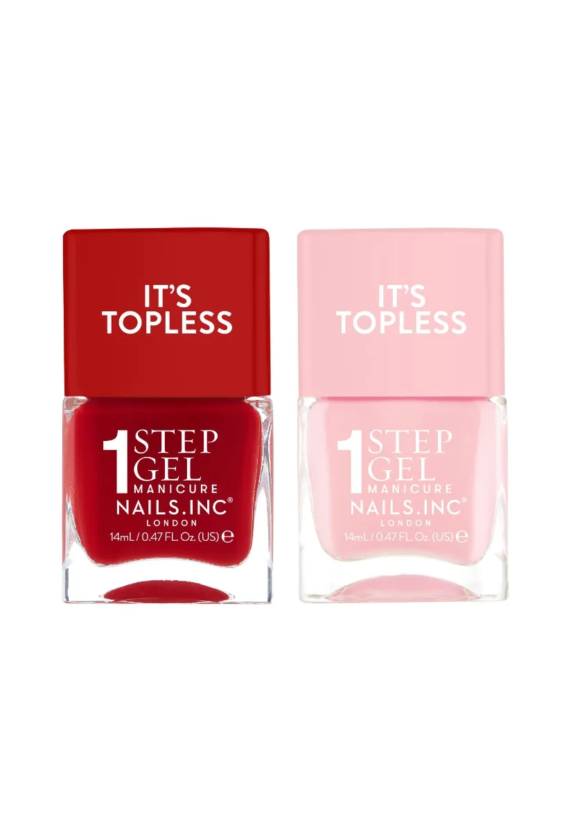 Nails Inc London It's Topless neglelakk duo quickdry