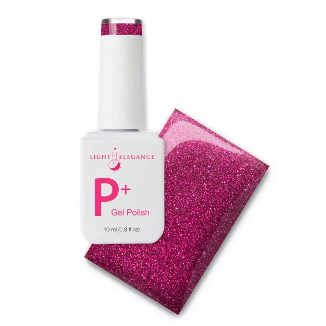 Light Elegance P+ You're a Gem gellakk 10 ml fuchsia glitter