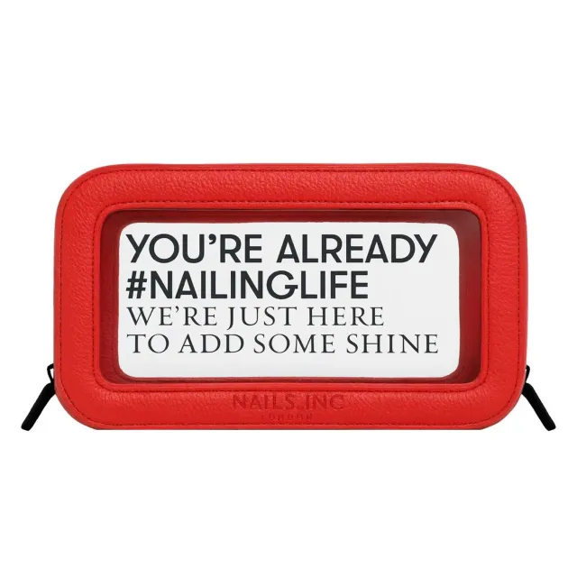Nails Inc Travel Makeup Bag sminkeveske gjennomsiktig