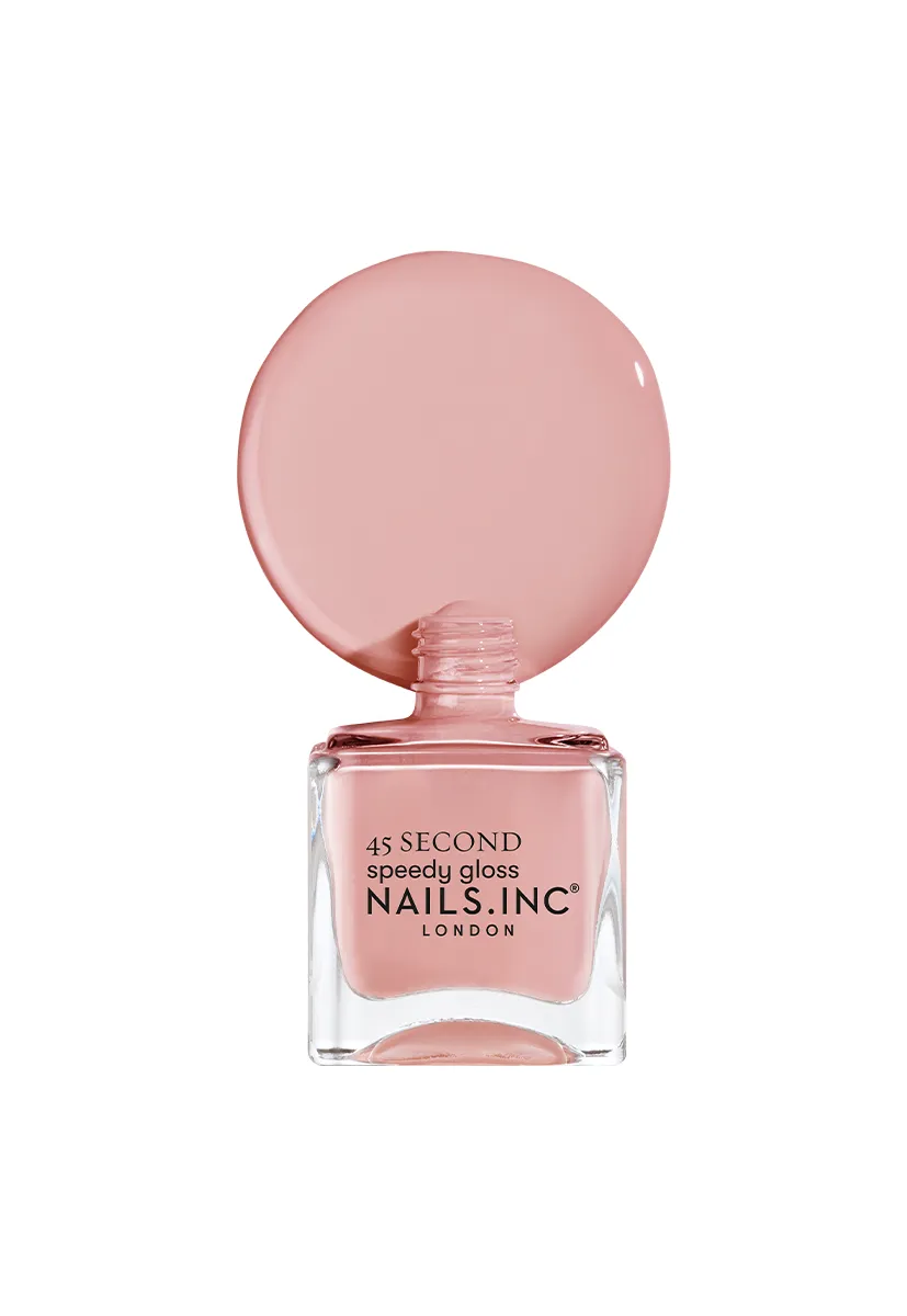 Nails Inc London Fly By At Victoria neglelakk rosa hurtigtørkende