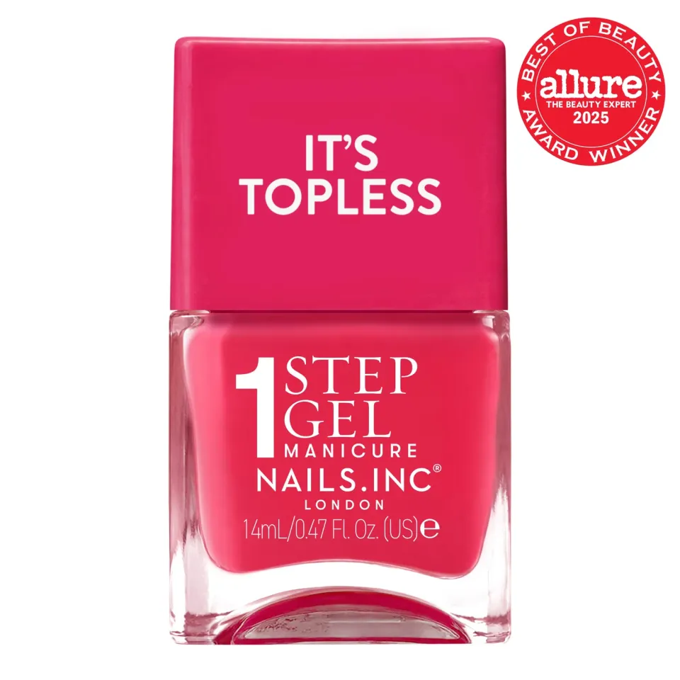 Nails Inc London It's Topless 1-Step Gel neglelakk Leah sommer