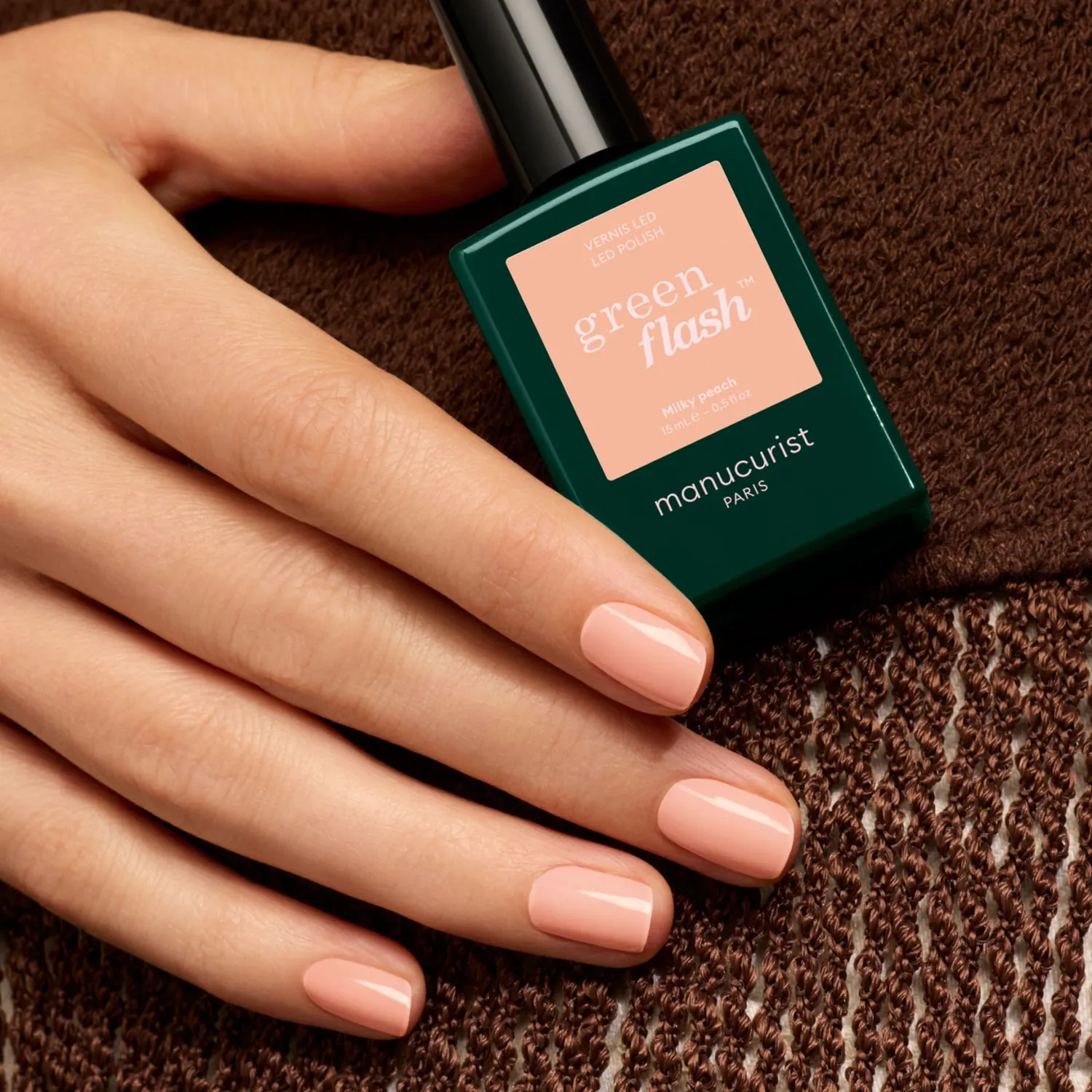 Manucurist Green Flash Milky Peach gellakk melkefersken