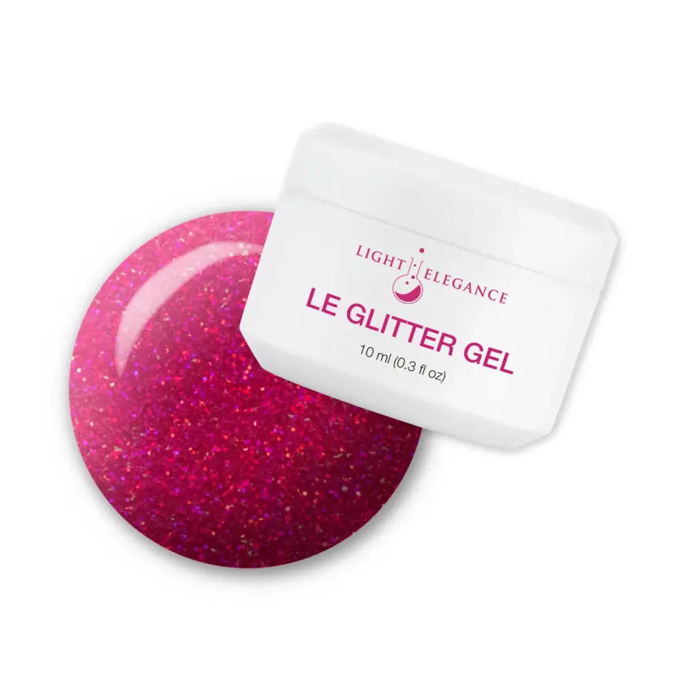Light Elegance It's Wine Time glitter gel 10 ml fuchsia