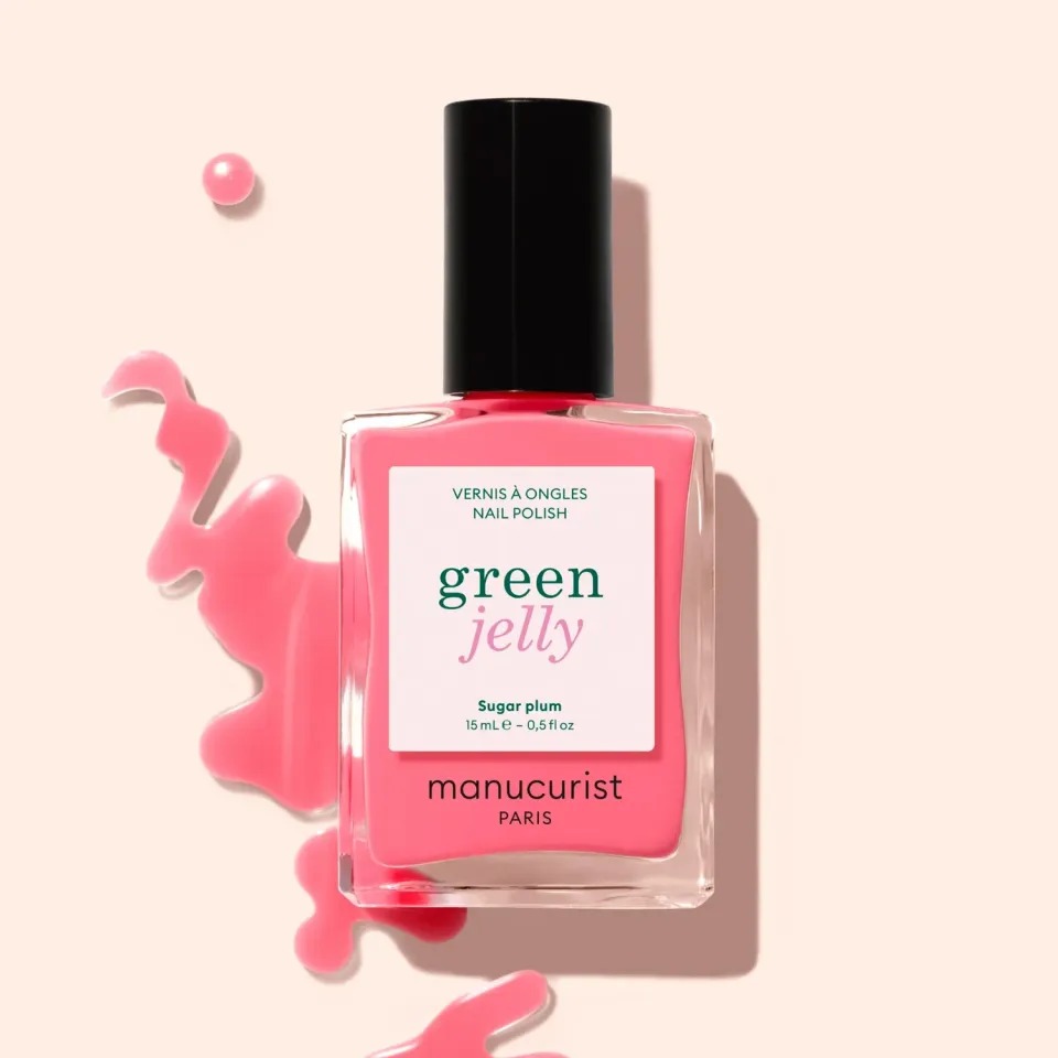 Manucurist Green Jelly Sugar Plum neglelakk rosa syrupglans