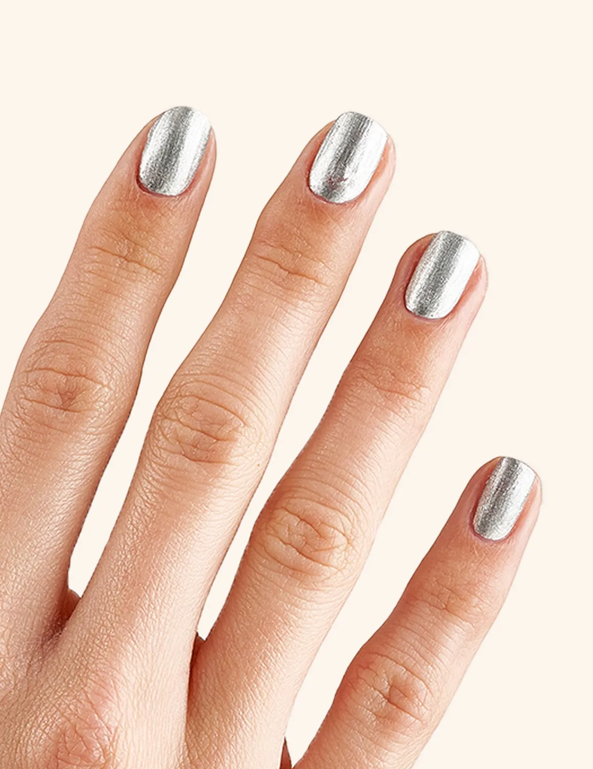 Le Mini Macaron Le Sweet Silver Glow neglelakk 10 ml sølv
