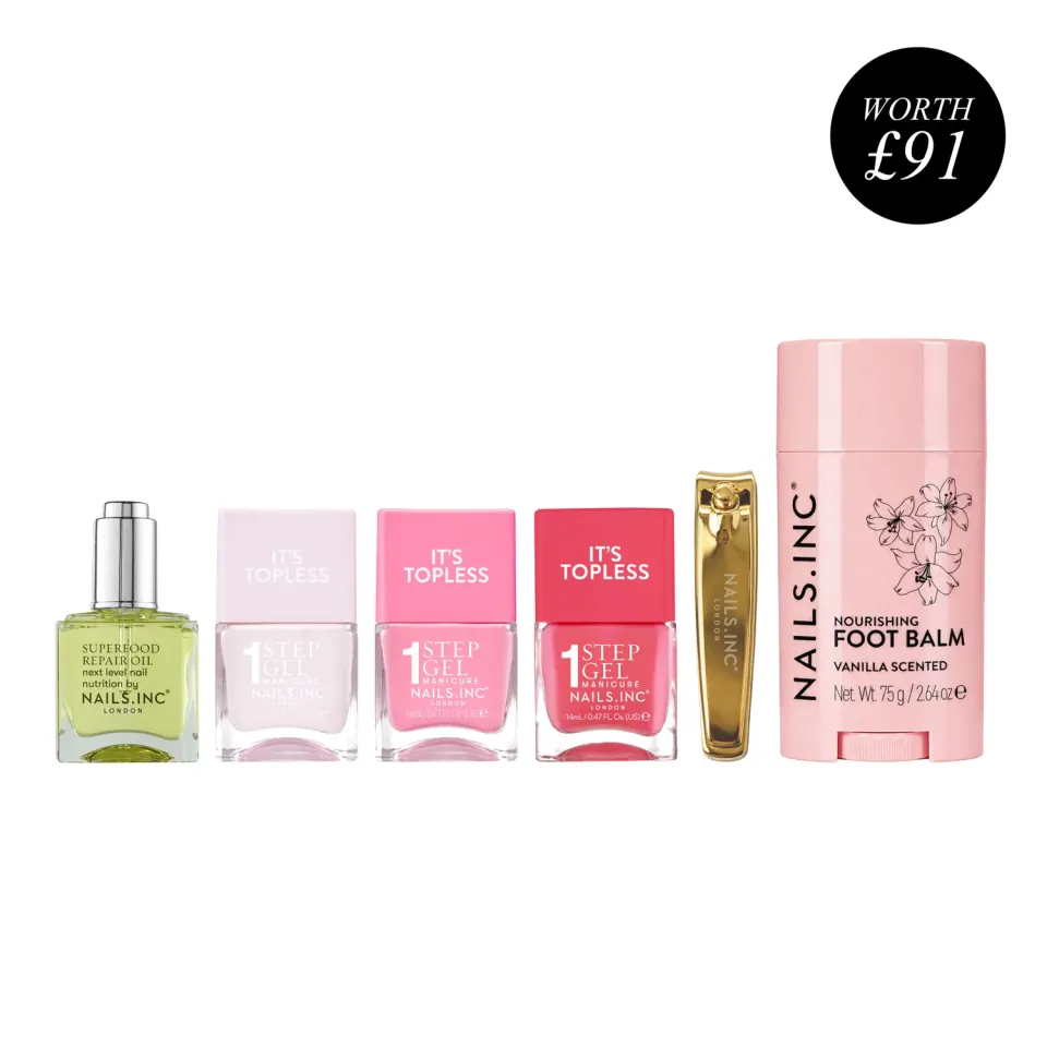 Nails Inc Sole Serenity pedikyrsett 6-deler pleie