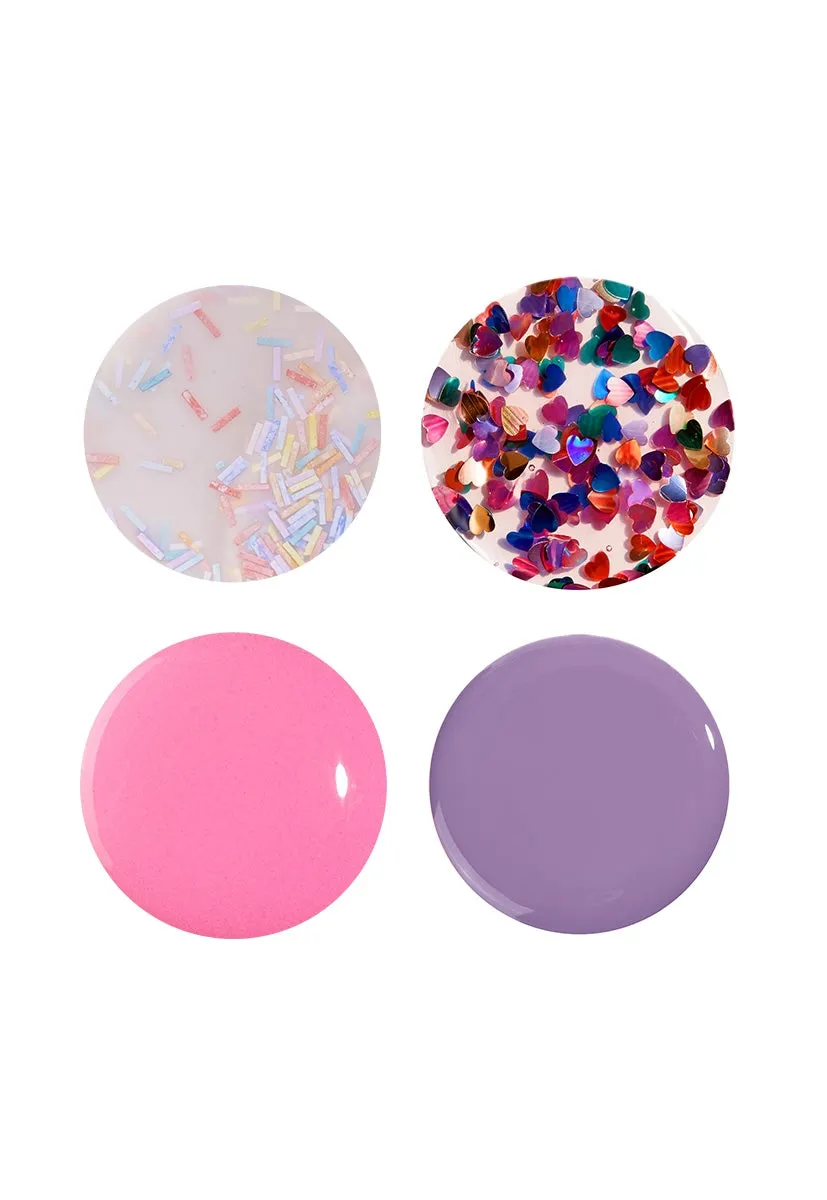 Nails Inc Sprinkled With Pink neglelakksett 4-pk rosa krem
