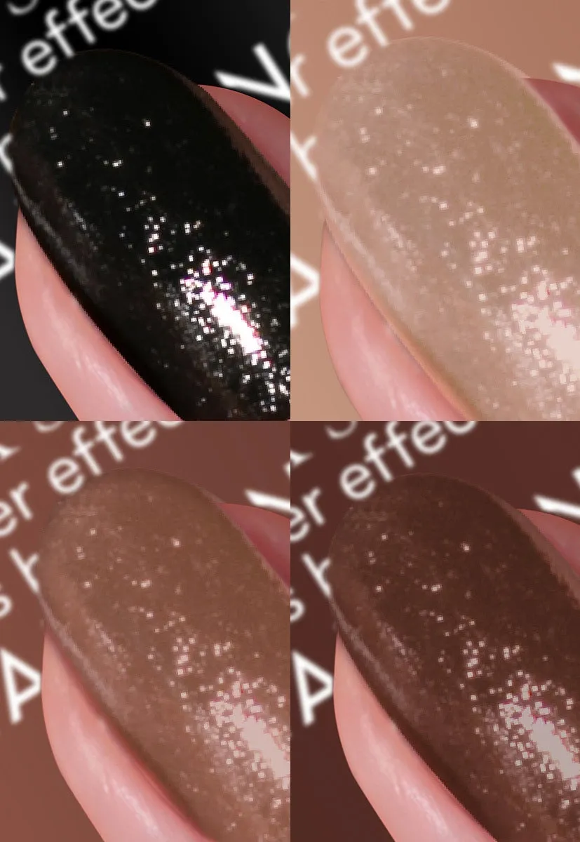 Nails Inc Faux Sure neglelakk 4-pakning skinn-effekt