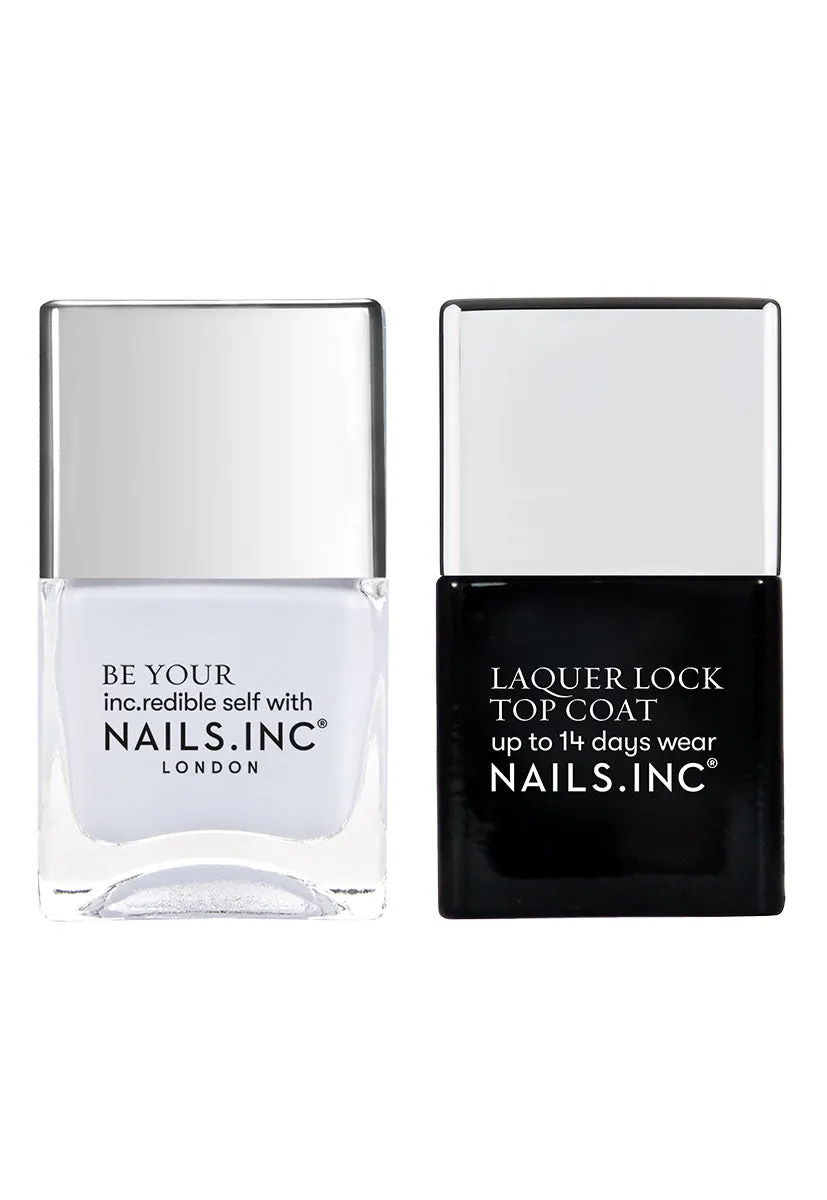 Nails Inc Basically Blue neglelakk duo blå creme