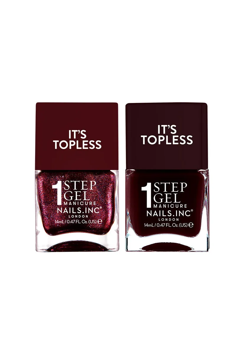 Nails Inc London Cherry Noir neglelakkduo 2-pakning krem