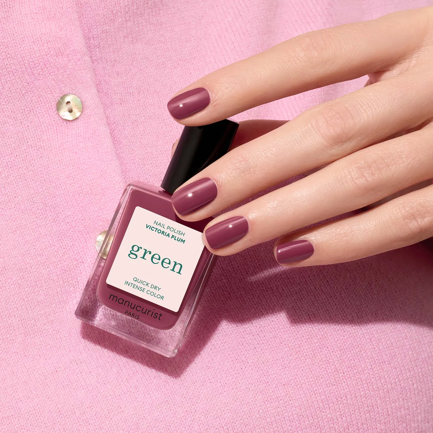 Manucurist Green Victoria Plum neglelakk plomme 7 dager