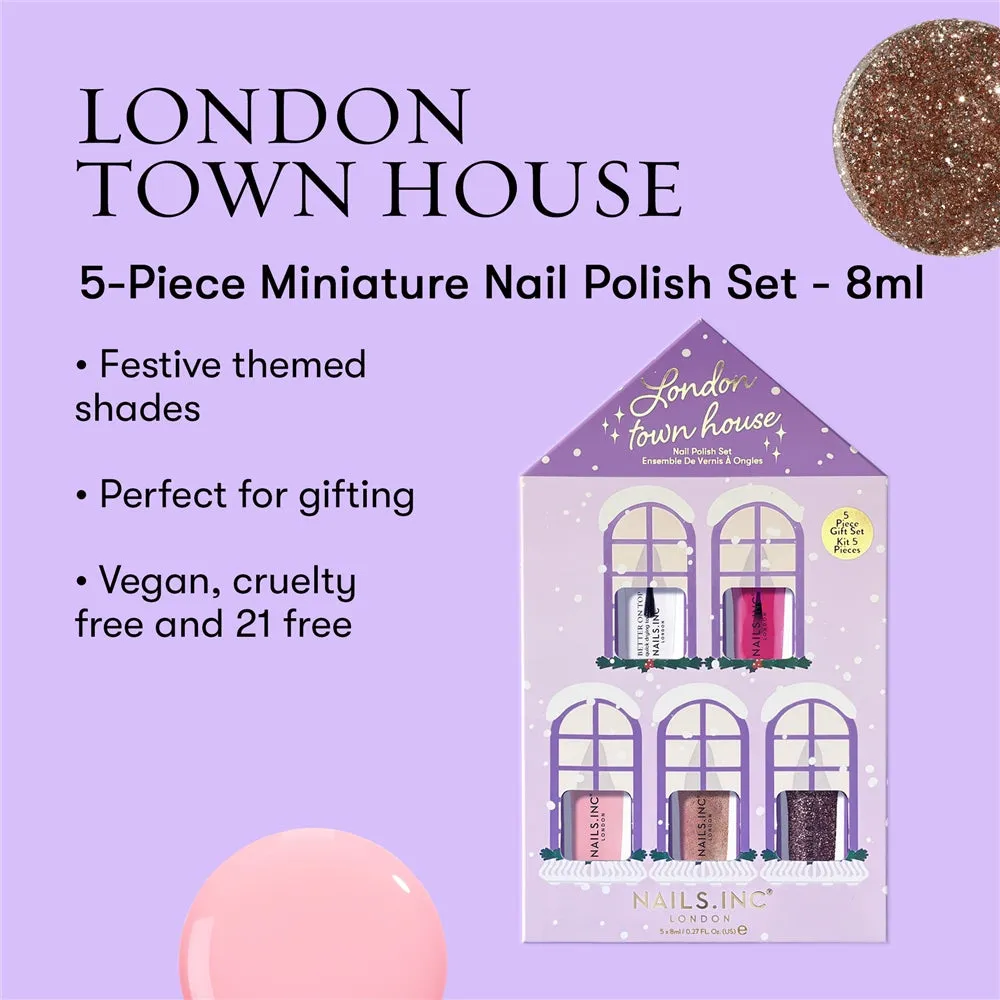 Nails Inc London Townhouse neglelakksett 5-pk krem