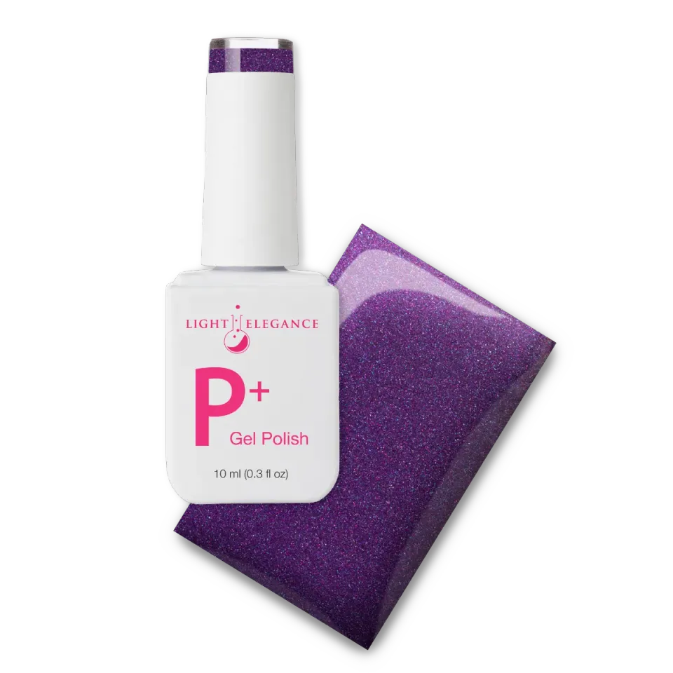 Light Elegance P+ Dark Secret gellakk 10 ml shimmerlilla