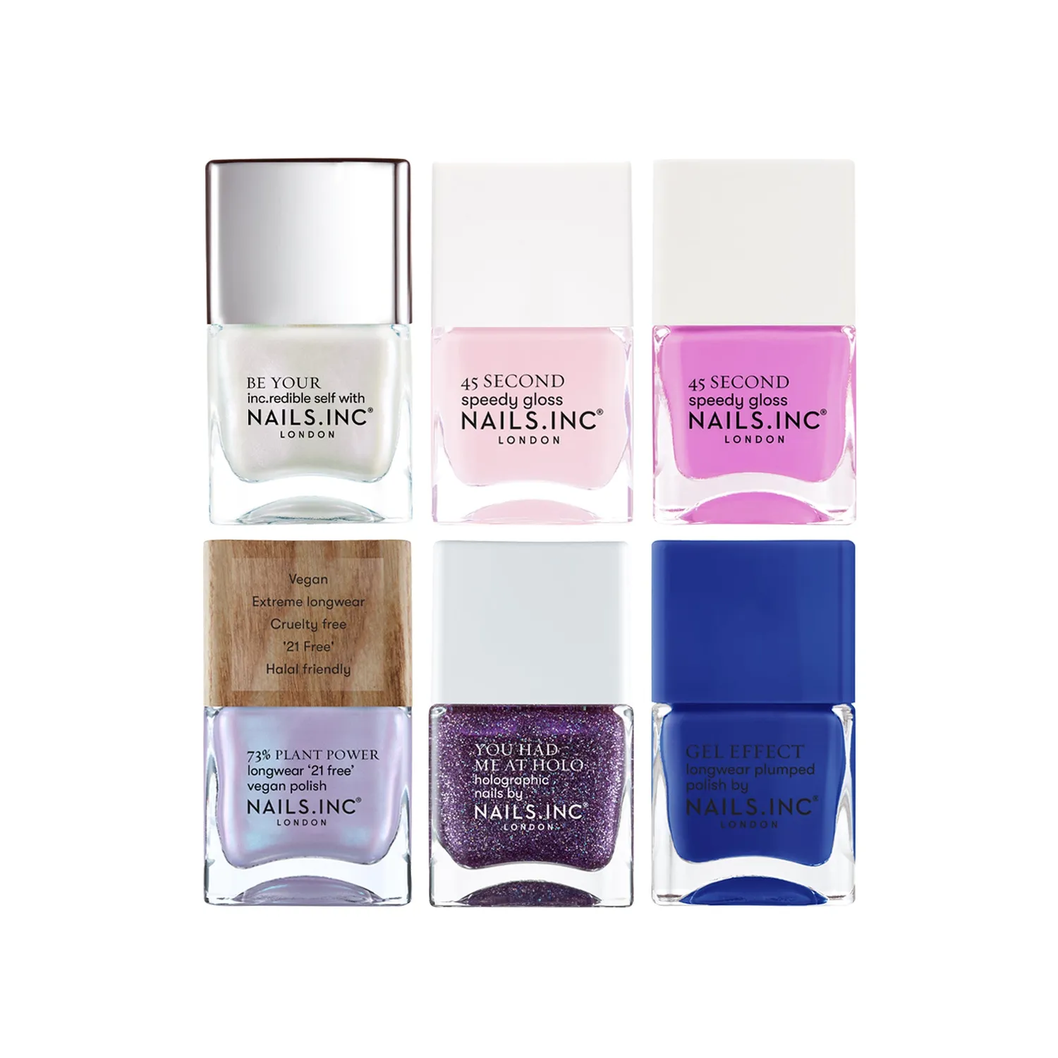 Nails Inc Mani-fest Moment neglelakksett 6 stk gave