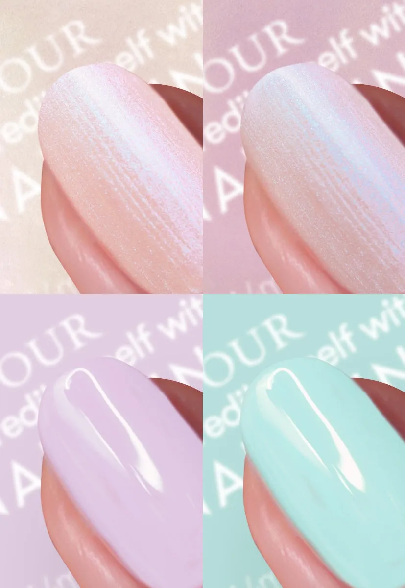 Nails Inc London The Glow Story neglelakksett 4 stk glans
