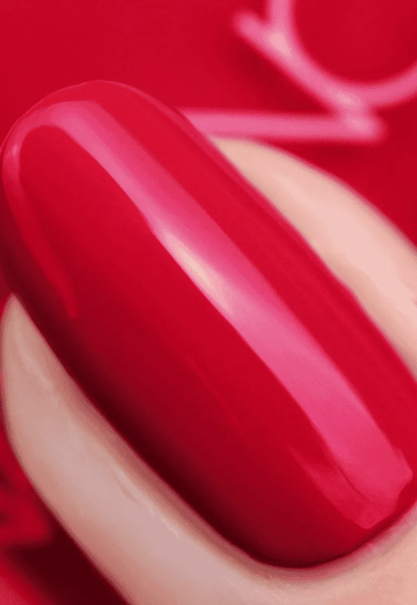 Nails Inc St James Gel Effect neglelakk rød krem