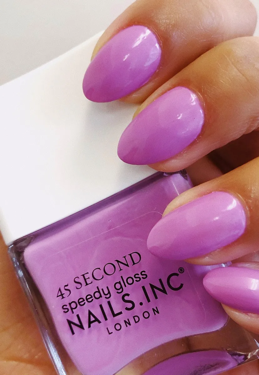 Nails Inc 45 Second Believe Me In Brixton neglelakk lilla